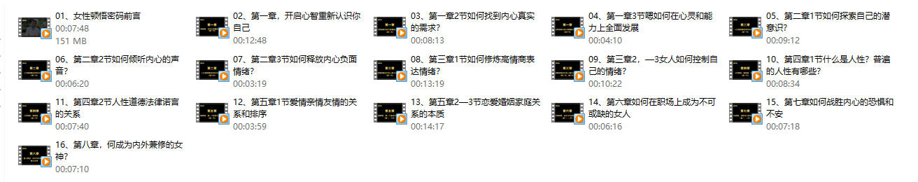 《女性顿悟密码》蓝冰系列课