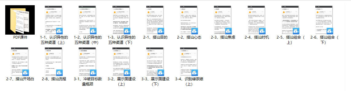 《认识异性》魔卡系列课