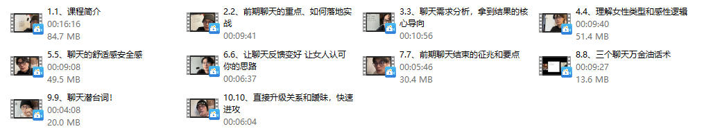 《聊天本质》完结，林老头lin系列课