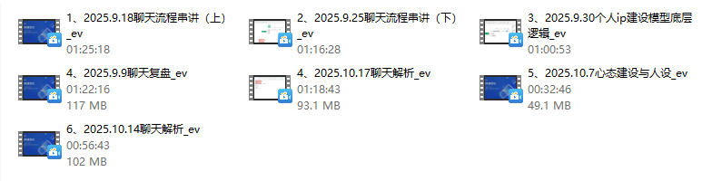 《私教课程》7节，嘉琪系列课