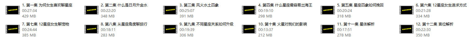 星座恋爱锦囊（已完更）