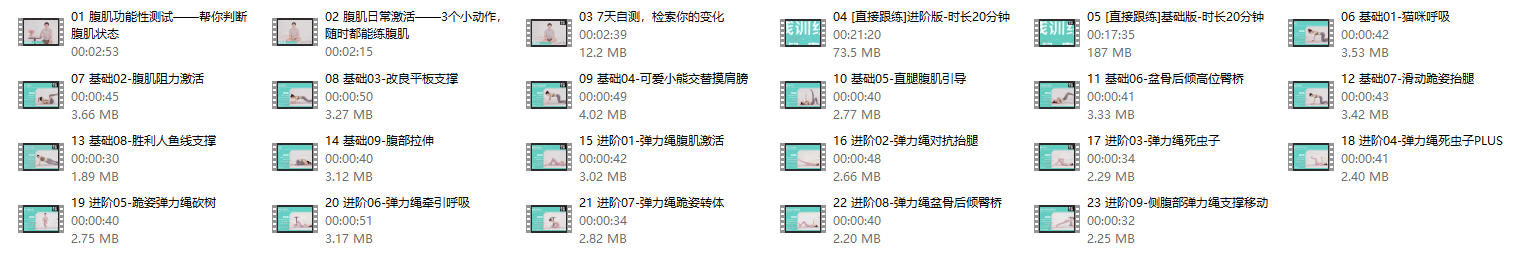 《马甲线训练课程》叔贵系列课