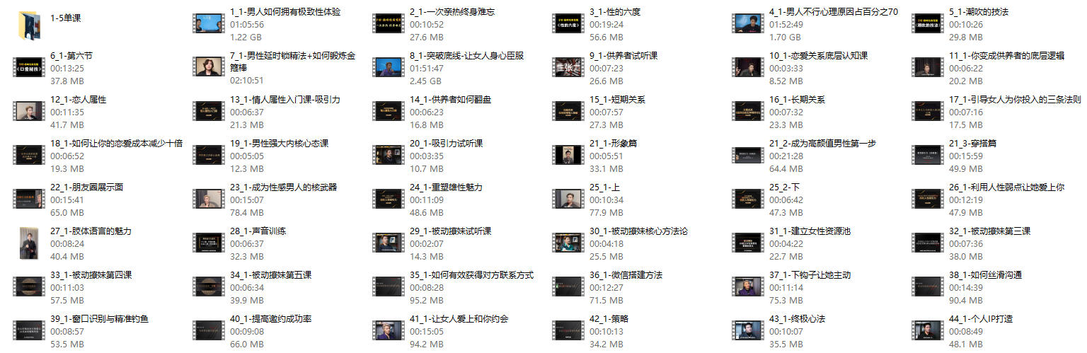 子轩四大核心课47节最新课程