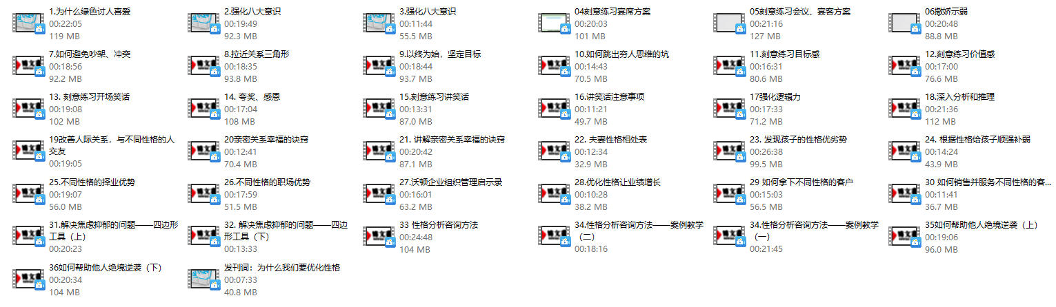 《21天性格优化》杨洋老师课程