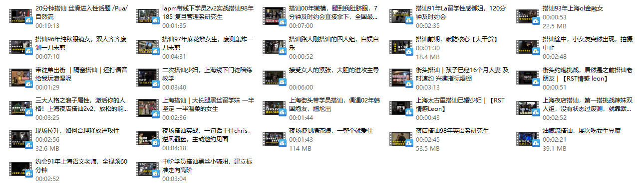 《实战搭讪Rst-Leon-Rst Leon 》全27集，Leon2025情感王炸课
