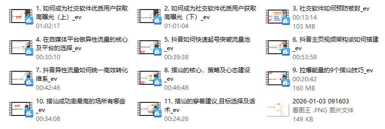 《异性流量》哪吒分渣课程