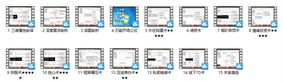《网聊速约技术》15节，余生私教课程