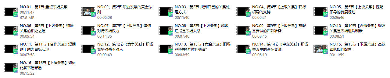 《职场人际关系攻略16节》1080P