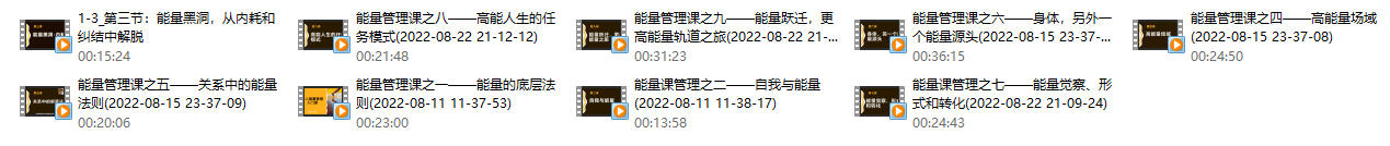 《个人能量管理入门课》方赏系列课