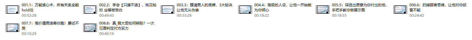 赛维-读心术（读心密码）让情感逆袭成为最简单的事（8节）（完结）