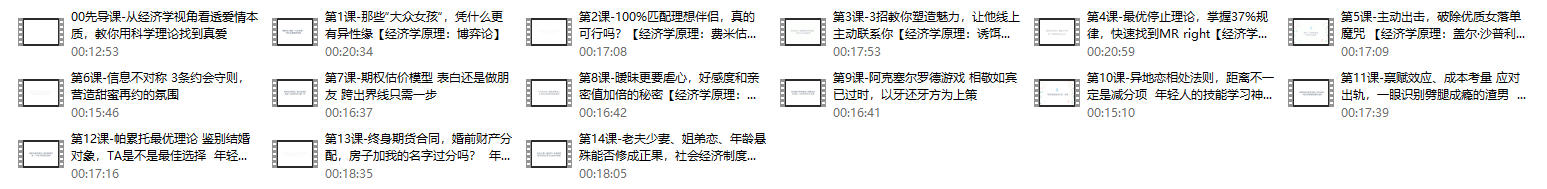 教你理性择偶，用经济学收获幸福