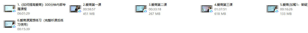 《如何提高爱商》6集全（某音999），陈艺新课程