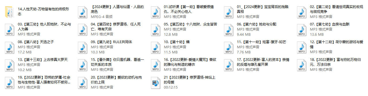 《红尘入世第一课》21集全,甄琦学长课程
